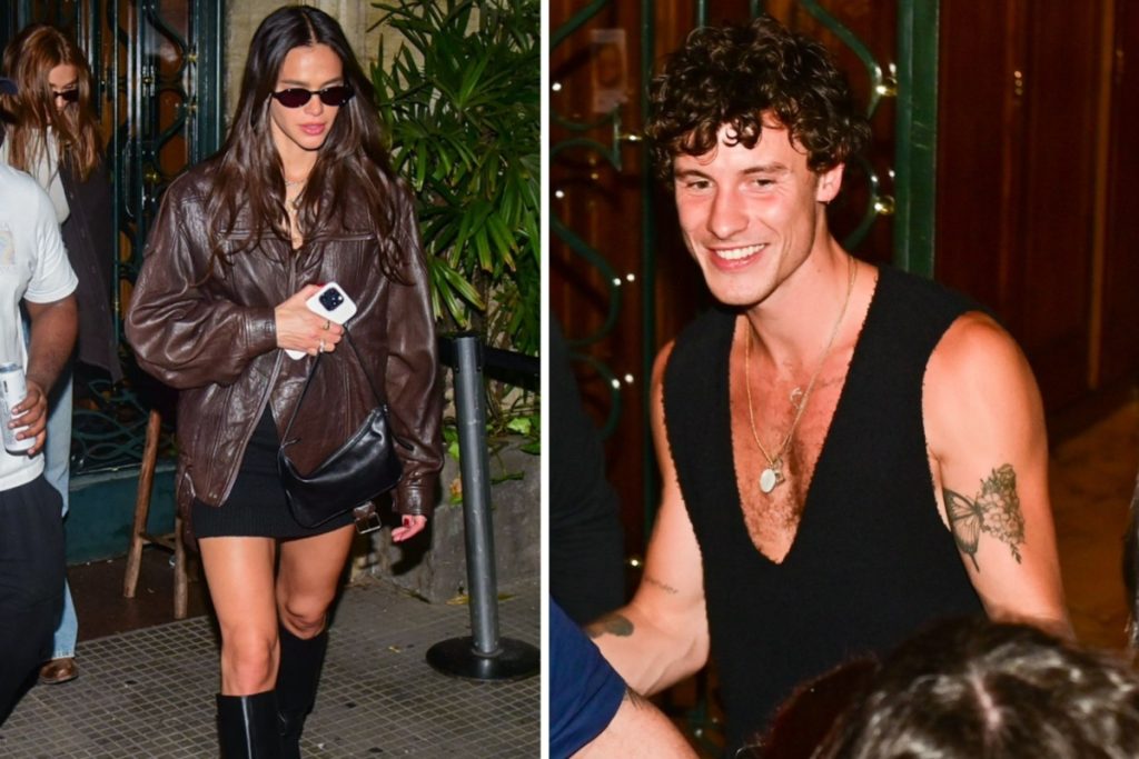 Shawn e Marquezine aproveitam noite de samba com Dua Lipa