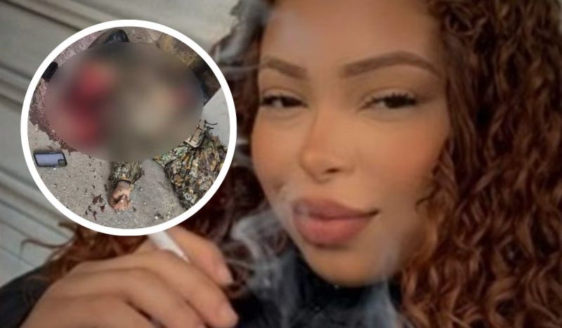 Camuflada e armada, a “Japinha do CV” teria sido encontrada sem vida após horas de tiroteio - Reprodução/ND Mais