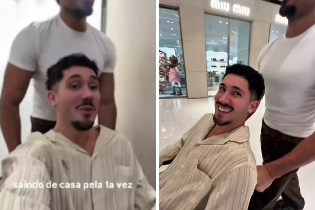 Vittor Fernando sai de casa pela primeira vez após tentativa de homicídio – OFuxico