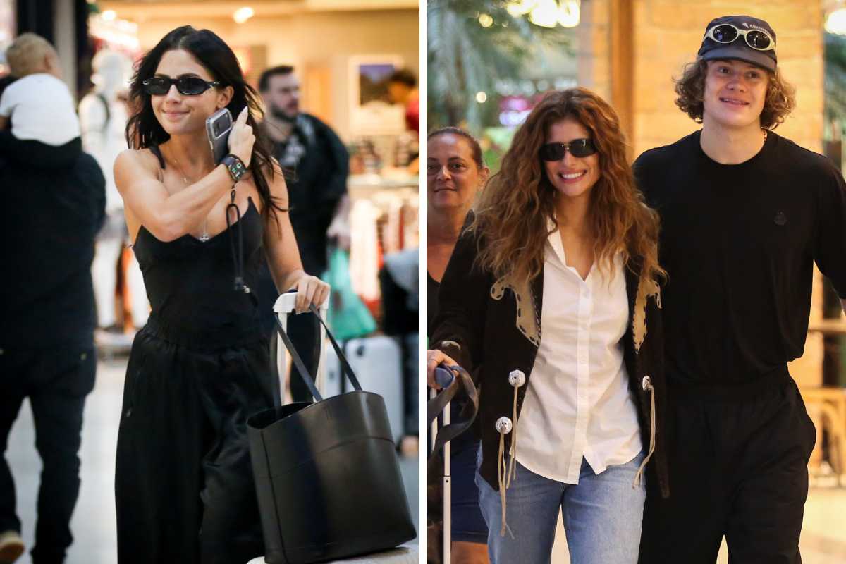 isadora cruz com lucas pinheiro no aeroporto santos dumont