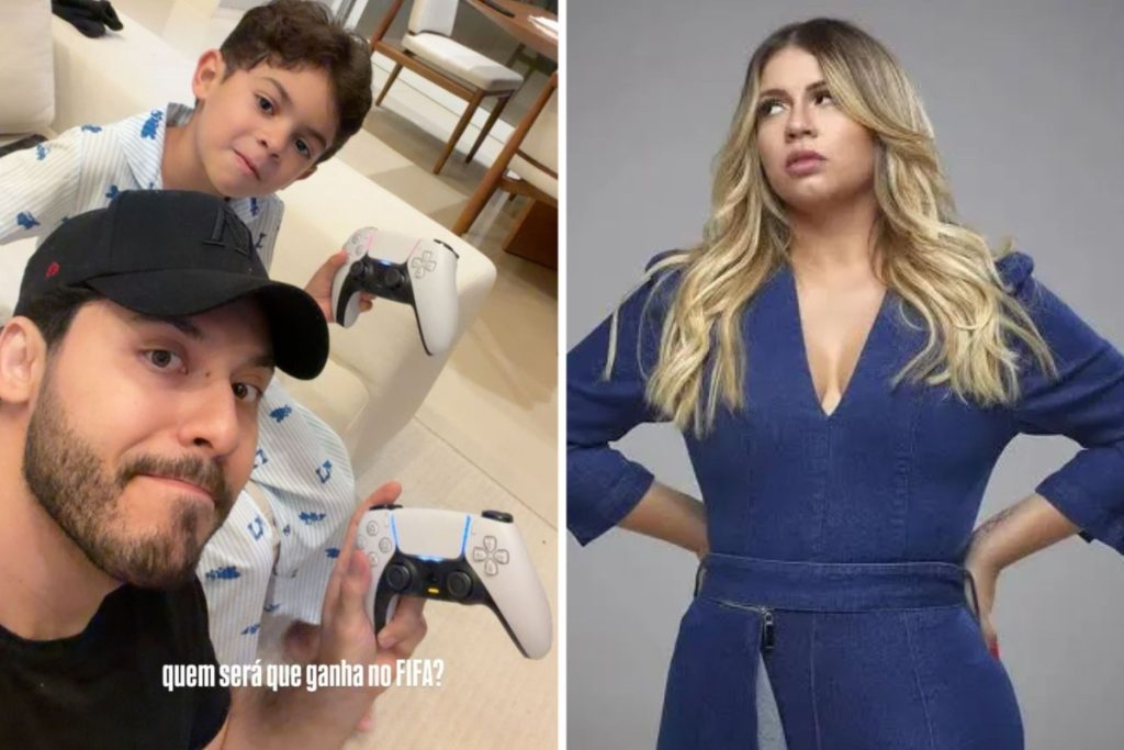 Murilo Huff surge em nova foto com Léo, seu filho com Marília