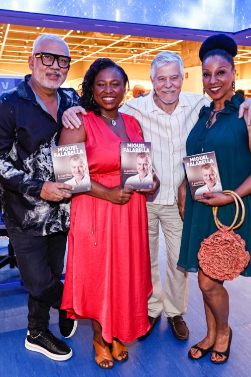 Jô Santana, Letícia Soares, Miguel Falabella  e Adriana Lessa 